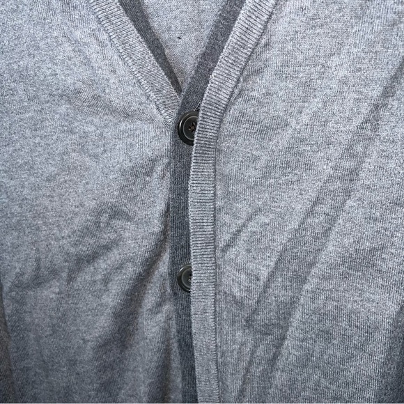 Banana Republic Men's Gray Cotton & Silk Blend Button Down Sweater Vest Size XL - Picture 4 of 9